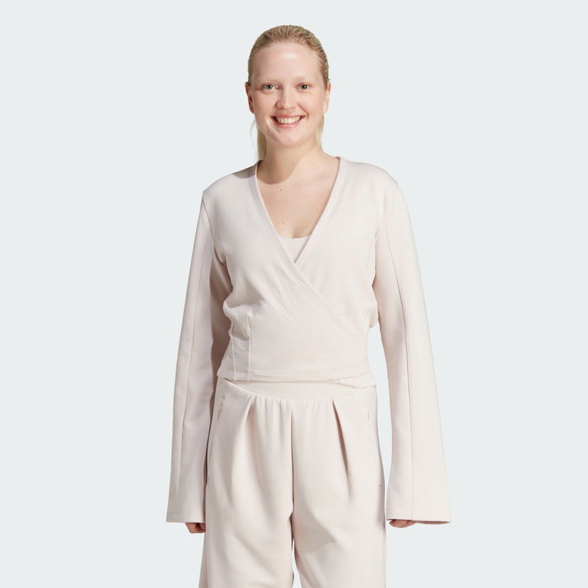 Pulover adidas Performance Yoga Cover-Up Bela | IS2987