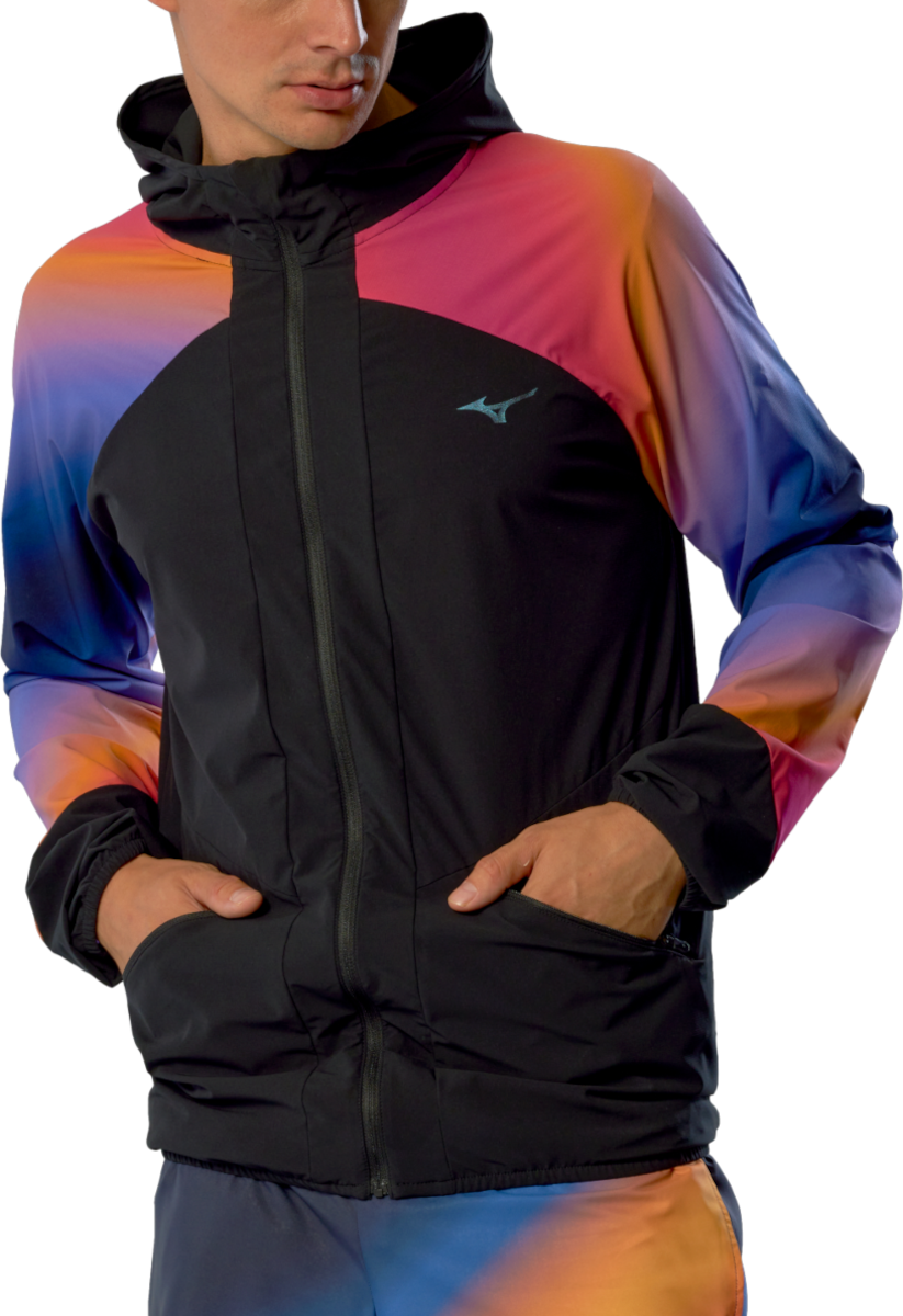 Jakna Mizuno Mizuno Active Alpha Hanabi Hooded Jacket Večbarvna | j2gec503-97
