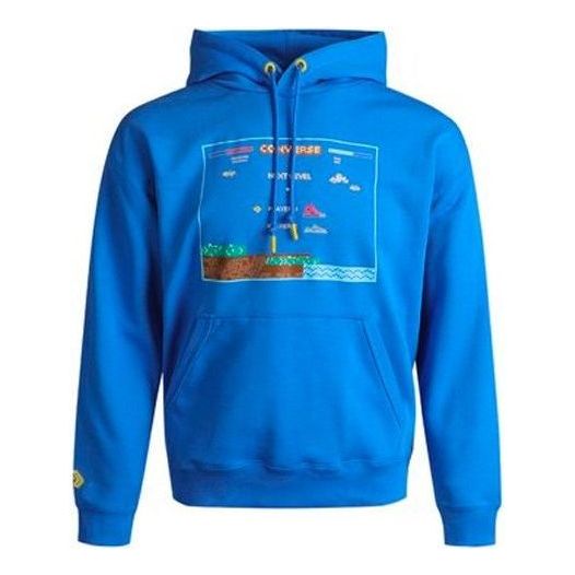 Pulover Converse Converse Graphic Print Hoodie Modra | 10022413-A02
