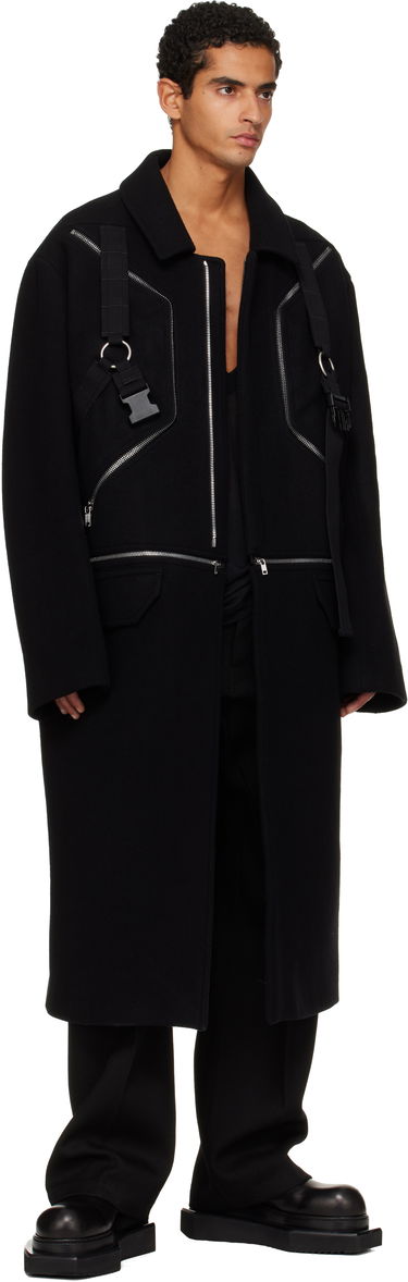 Plašči Rick Owens Concordians Blixa Jumbo Mac Coat Črna | RR02E1903 WSFER1, 4