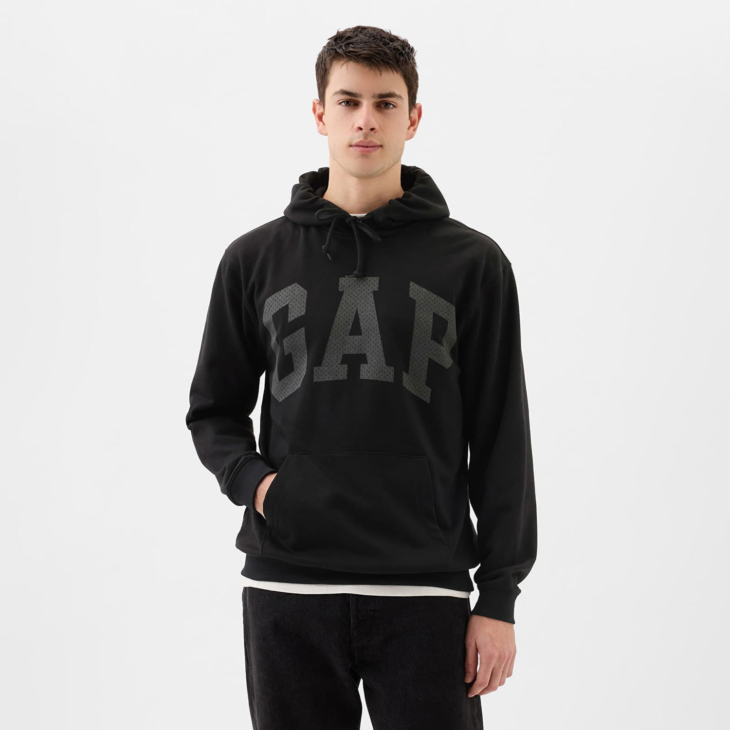 Pulover GAP GAP Logo Pullover Hoodie Črna | 862302-01, 0