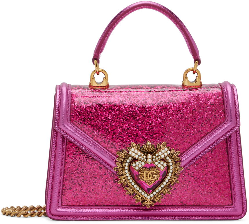 Torbica Dolce & Gabbana Pink Small Devotion Top Handle Bag Roza | BB6711 AP299, 0