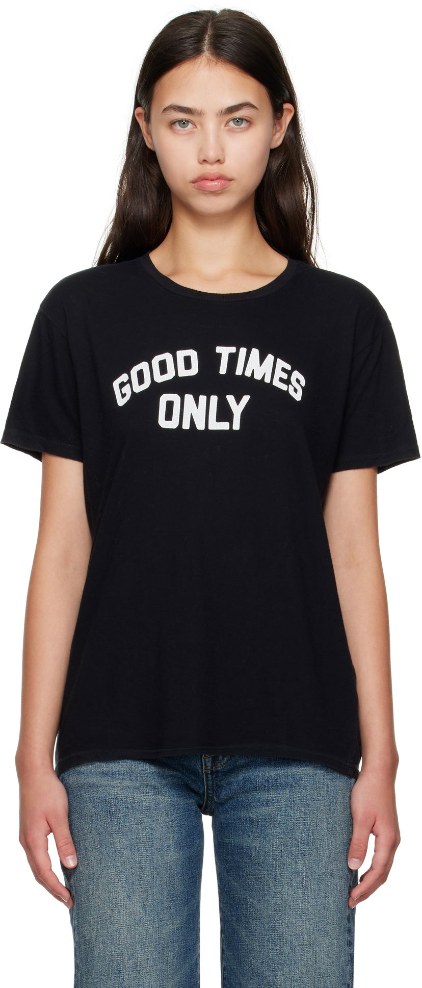 Majica R13 R13 'Good Times Only' Boy T-Shirt Črna | R13WK001-K126A
