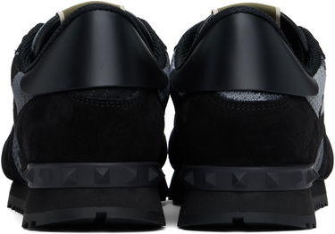 Nega čevljev Valentino Valentino Garavani Rockrunner Mesh Camouflage Črna | 6Y2S0723QRK, 1