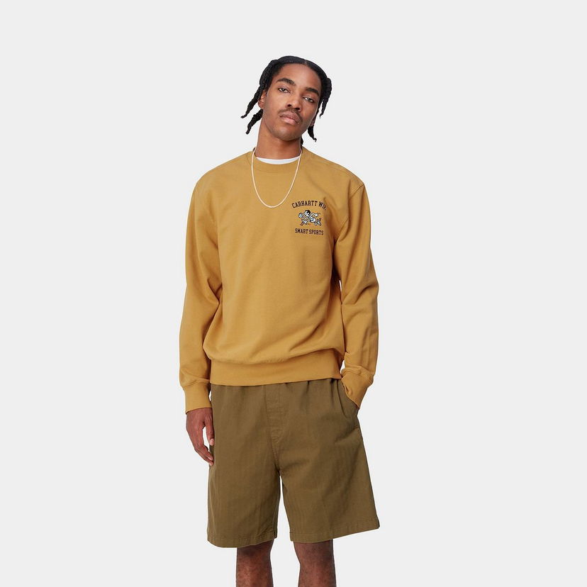 Pleteni pulover Carhartt WIP Smart Sports Crewneck Oranžna | I033239_1ZE_XX