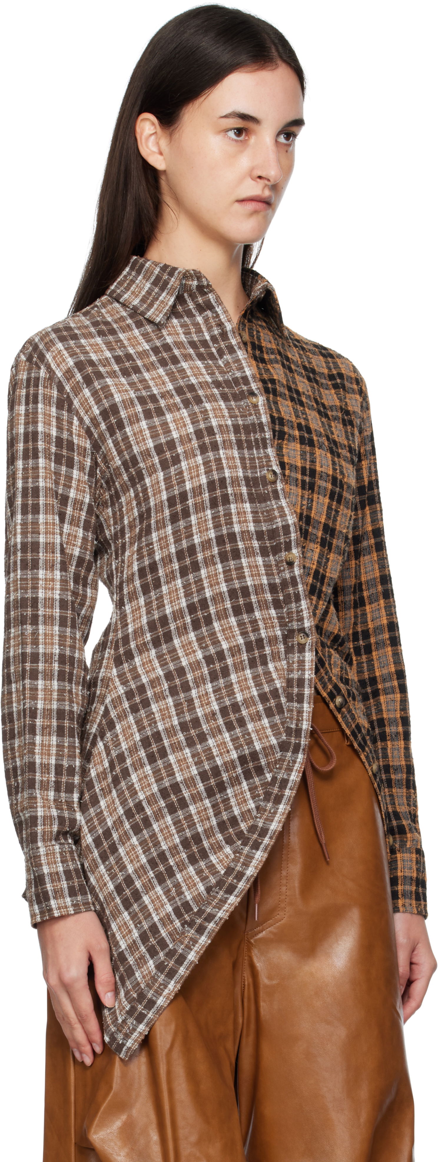 Srajce Andersson Bell Andersson Bell Twist Check Shirt Rjava | atb1361w, 1