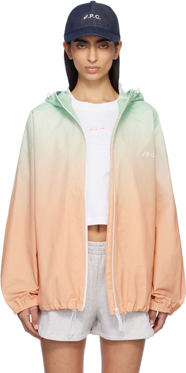 Vetrovka A.P.C. A.P.C. ASICS Edition Meadow Gradient Hooded Jacket Oranžna | PSAKO-M32001, 0
