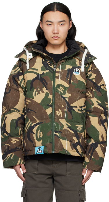 Puhovka AAPE by A Bathing Ape AAPE by A Bathing Ape Moonface Camo Hooded Down Jacket Večbarvna | AAPDNM7665XANGRR, 0