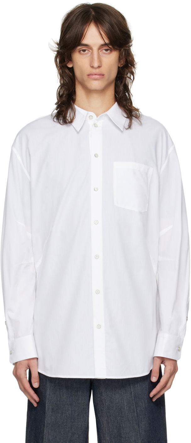 Srajce Helmut Lang Helmut Lang Apex Oversized Shirt Bela | O06HM599, 0