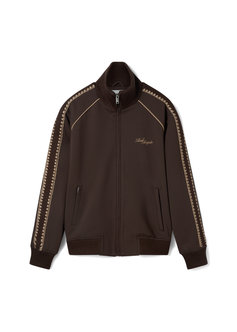 Trenirka AXEL ARIGATO Brown Crocheted Track Jacket Rjava | A2968001