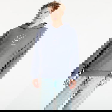 Pulover Brain Dead Logo Head Hoodie Slate Modra | BDS25T09004821BL05, 0