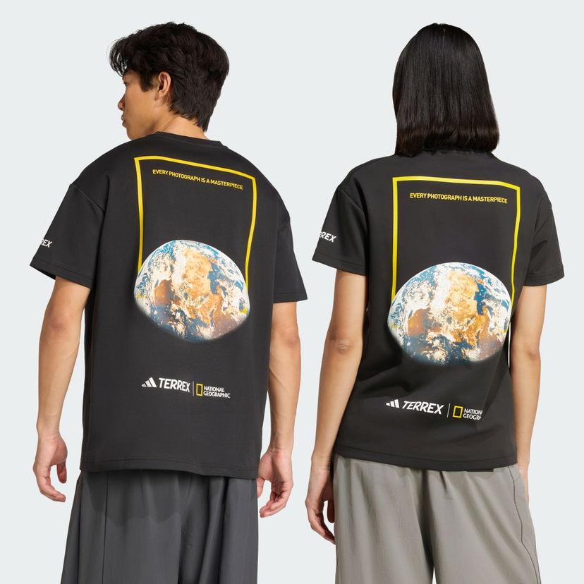 Majica adidas Performance National Geographic Graphic Short Sleeve T-Shirt Črna | KC2352