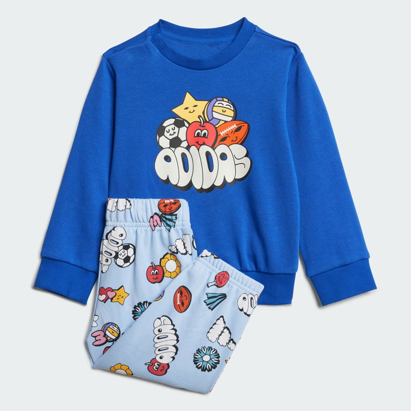 Trenirka adidas Performance Seasonal Essentials Fun Kids' Set Modra | JI6236