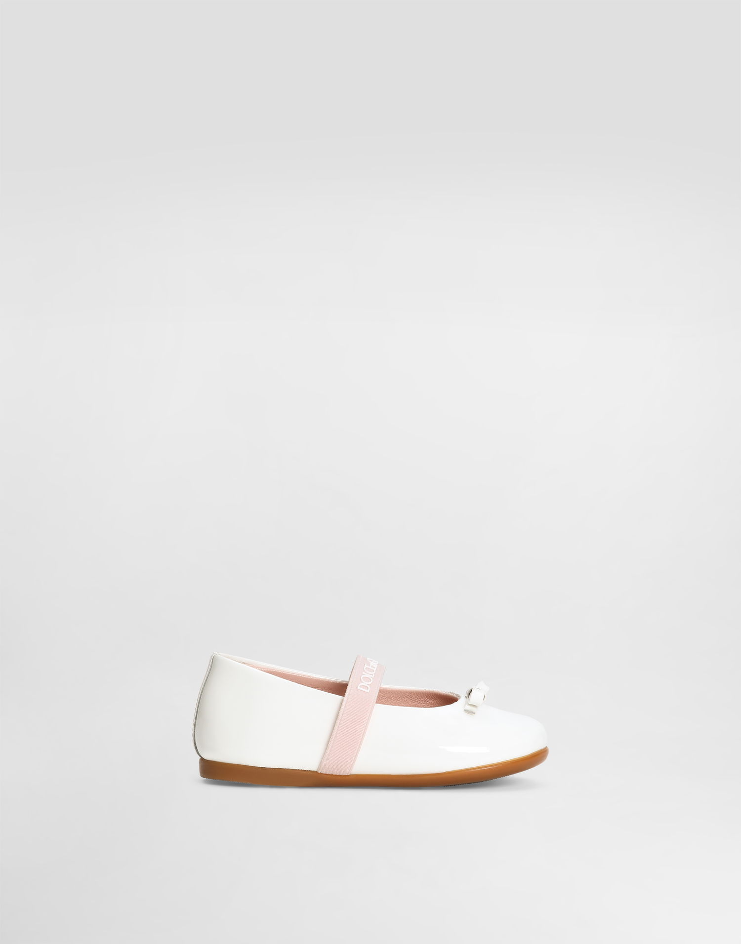Modni dodatki Dolce & Gabbana Dolce & Gabbana Patent Leather Ballet Flats First Steps (19-26) Bela | D20093A483187682, 0