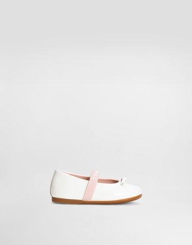 Modni dodatki Dolce & Gabbana Dolce & Gabbana Patent Leather Ballet Flats First Steps (19-26) Bela | D20093A483187682, 0