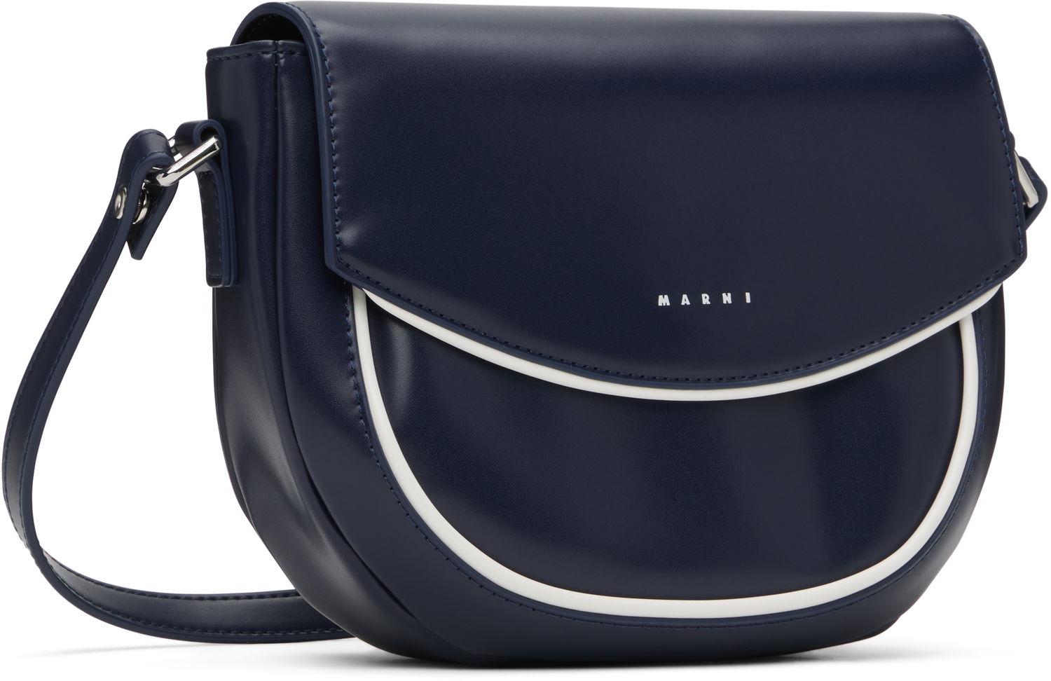 Torba za čez ramo Marni Marni Kids Smile Bag Mornarica | M01476-M00TK, 1