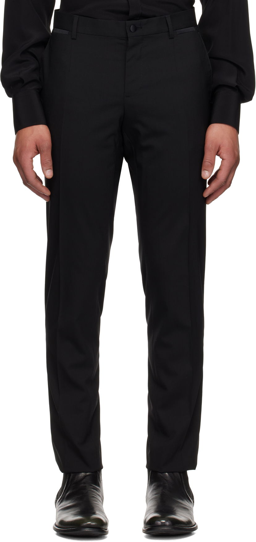Hlače Dolce & Gabbana Dolce&Gabbana Continuativo Trousers Črna | GWZXMTFUBF2