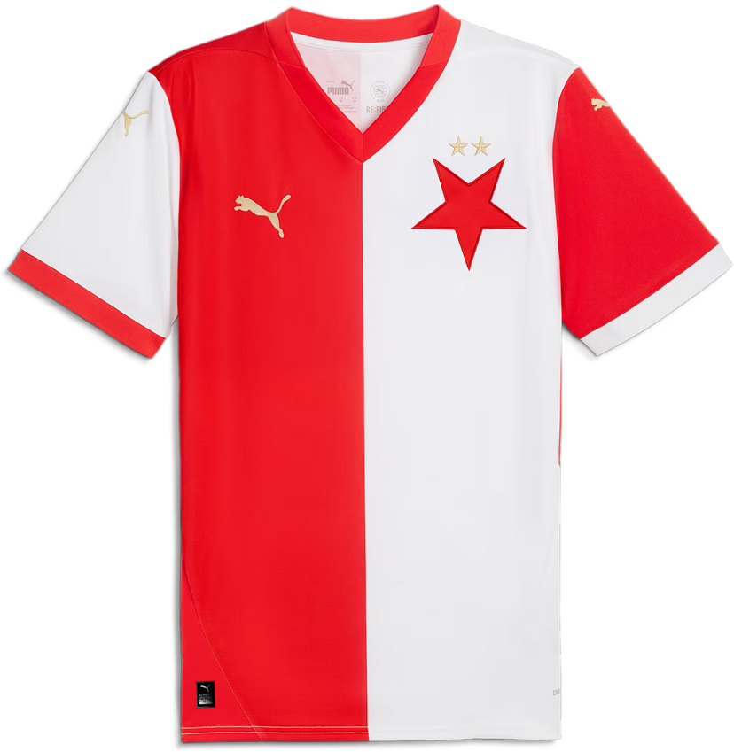 Dres Puma SK Slavia Praha Home Jersey Replica 2024/25 Rdeča | 775206-01
