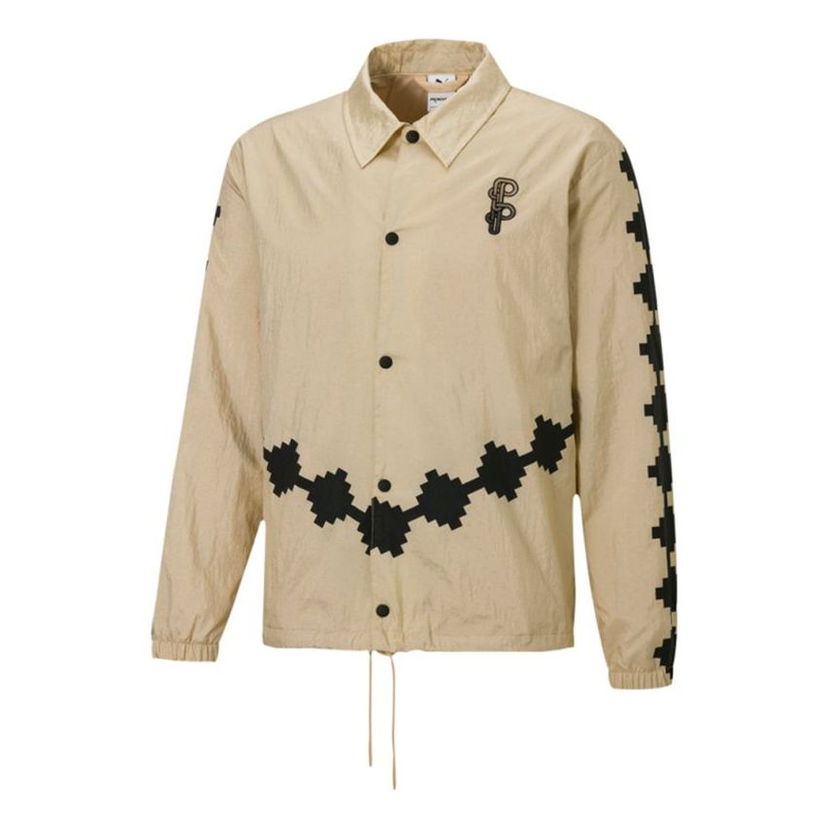Vetrovka Puma PRONOUNCE Woven Printing Jacket Bež | 532152-20