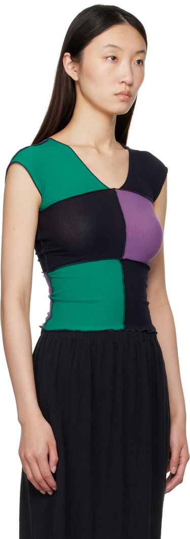 Majica brez rokavov Baserange Baserange Teak Patchwork Tank Top Večbarvna | TTTT-CR-AU25, 1