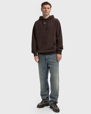 Pulover Drôle de Monsieur Classic Slogan Hoodie Rjava | I-HO161-CO127-DBN, 2