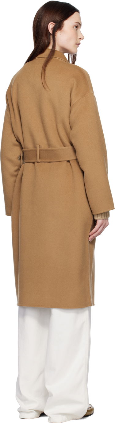 Plašči Anine Bing Anine Bing Dylan Double-Breasted Wool Coat Rjava | A-01-4001-200, 2
