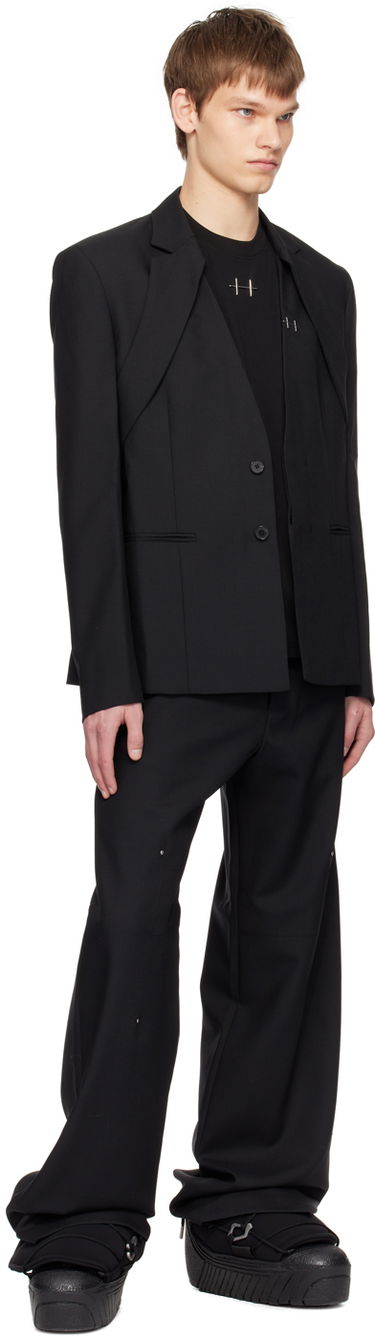 Bomber jakna HELIOT EMIL Kinetics Double-Breasted Blazer Črna | SS24_M_04_039_BLK01, 3