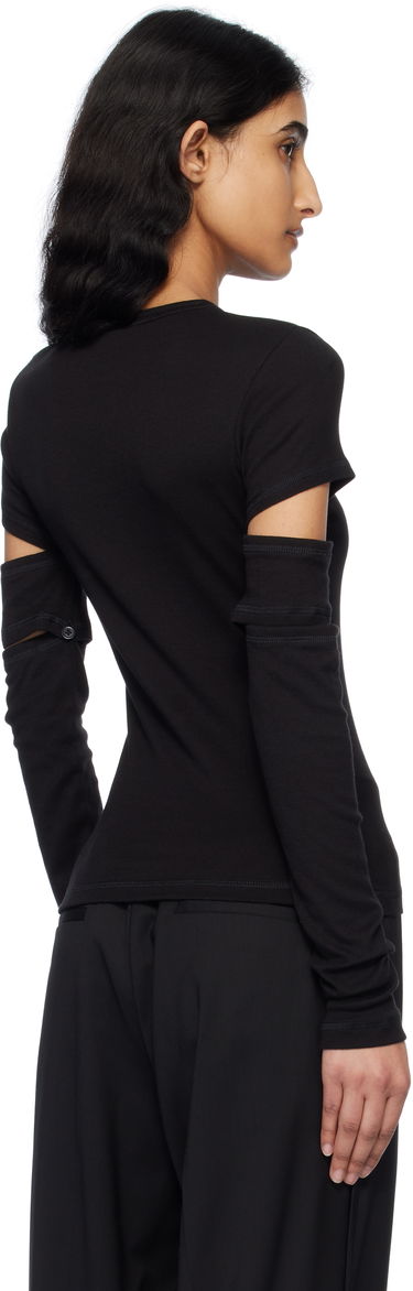 Majica Helmut Lang Helmut Lang Slashed Long Sleeve T-Shirt Črna | O09HW509, 2