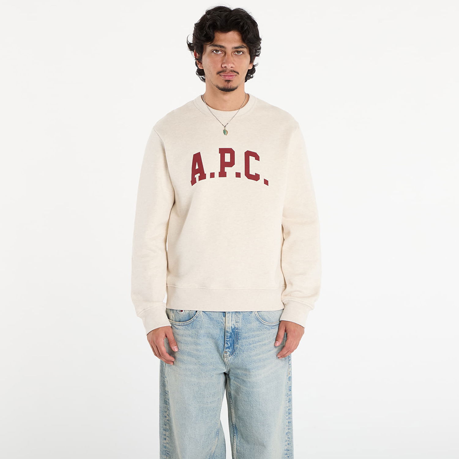 Pulover A.P.C. A.P.C. Harris Sweatshirt XXL Bež | COHBR-H37012 APG, 0