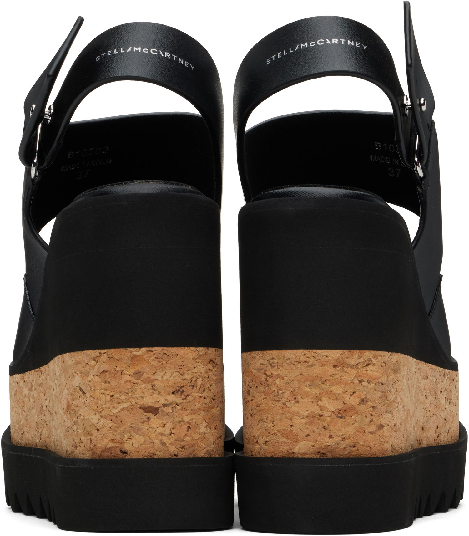 Superge in čevlji Stella McCartney Elyse Alter Mat Platform Wedges Črna | 810392AP00P0, 1