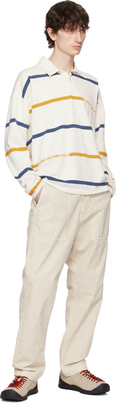 Polo majica Stone Island Stone Island Striped Organic Cotton Polo Bela | K1S15 5100035 S00XB, 3