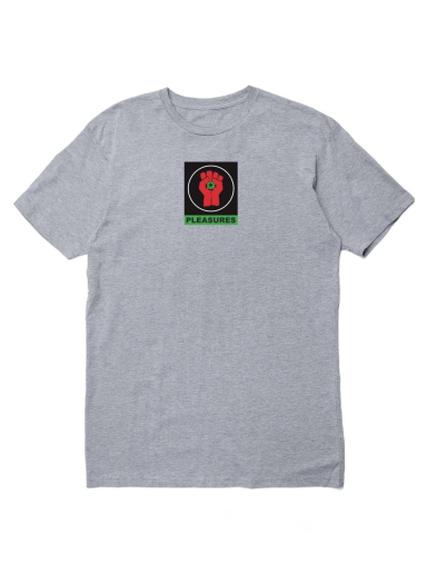 Majica Pleasures Badge Tee Siva | P22W053-GREY
