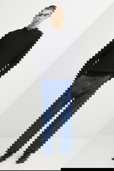 Pleteni pulover Paul Smith Paul Smith Wool Half-Zip Sweater Mornarica | M1R.548Z.T02825, 4