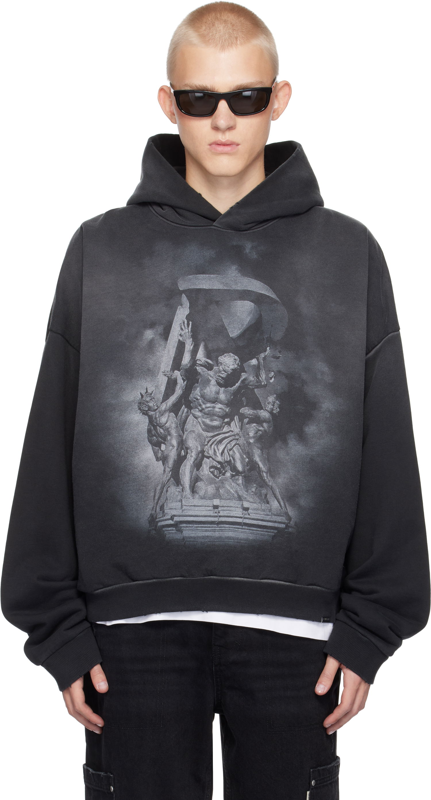 Pulover Represent Clo Archangel Graphic Print Hoodie Črna | MLM41145, 0