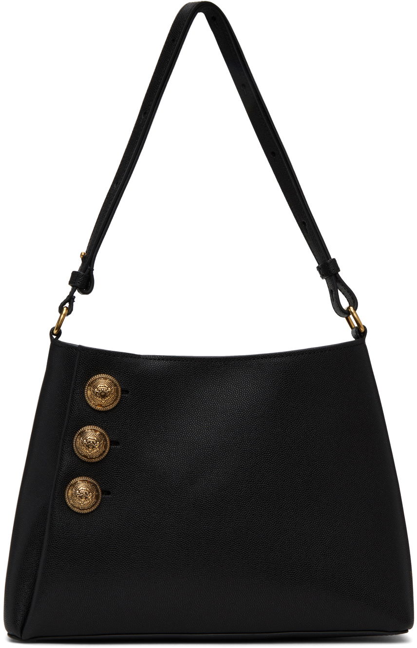 Torba za čez ramo Balmain Emblème Bag Črna | CN1BS874LGSR, 0