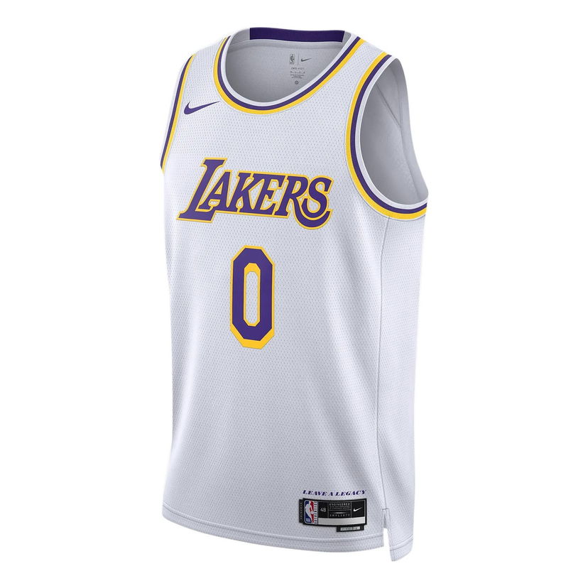 Dres Nike NBA LA Lakers Russell Westbrook #0 Basketball Jersey Bela | DN2081-102