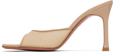 Modni dodatki Amina Muaddi Amina Muaddi Alexa Mesh 95 Heeled Sandals Bež | SSENSE EXCLUSIVE 95MM ALEXA MESH, 2