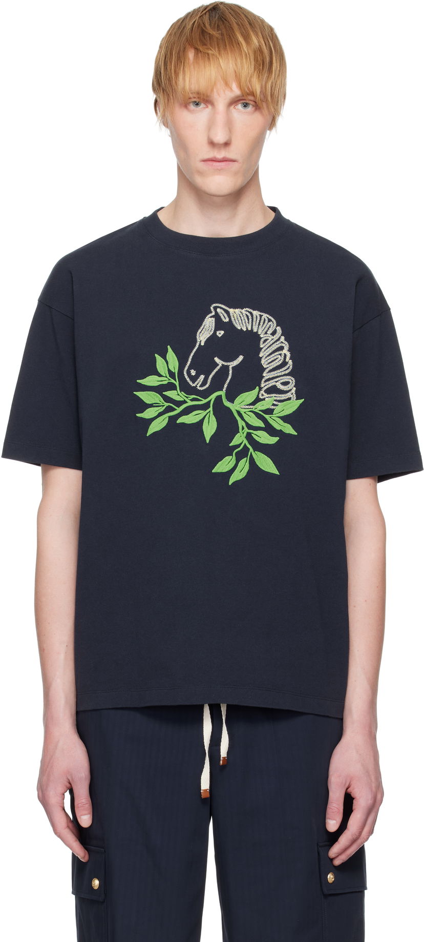 Majica Drôle de Monsieur Drole de Monsieur 'Le T-Shirt Polo' T-Shirt Mornarica | G-TS244-CO134-NY
