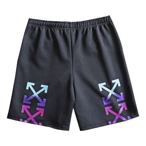 Kratke hlače Off-White Off-White Gradient Arrows Sketch Mesh Shorts Črna | OMCI005F180170321088, 0