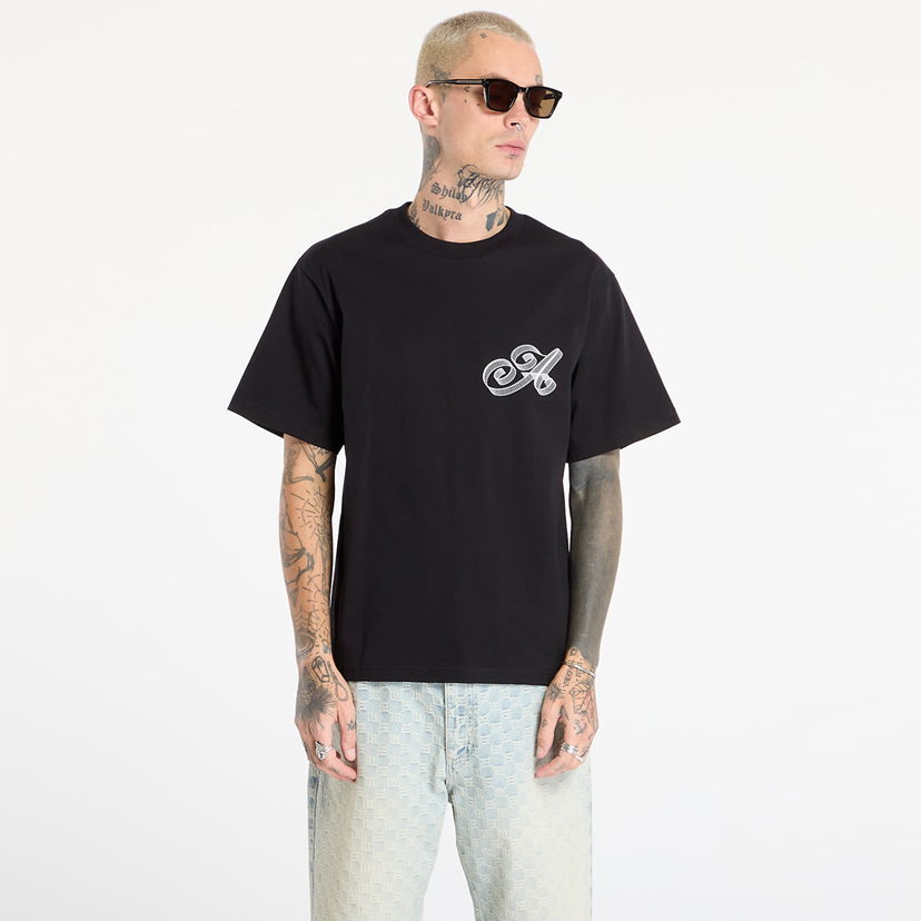 Majica Awake NY Script T-Shirt Črna | AWK-FW25-TS002 -BLK