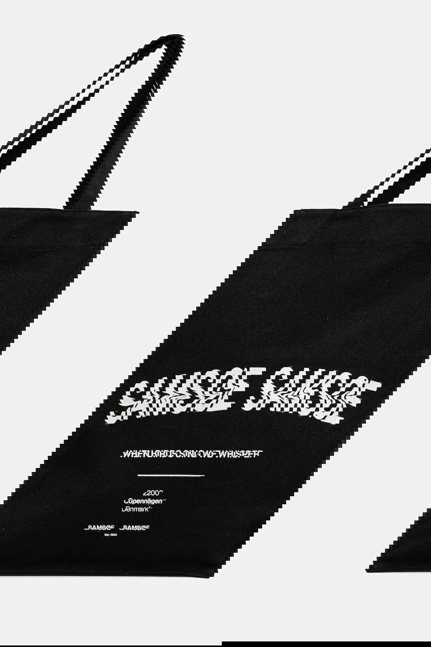 Tote bag Samsoe Samsoe Samsoe Samsoe SAPRINT Tote Bag Črna | U25200001, 0