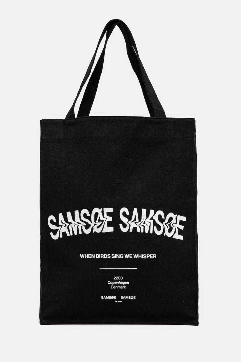 Tote bag Samsoe Samsoe Samsoe Samsoe SAPRINT Tote Bag Črna | U25200001