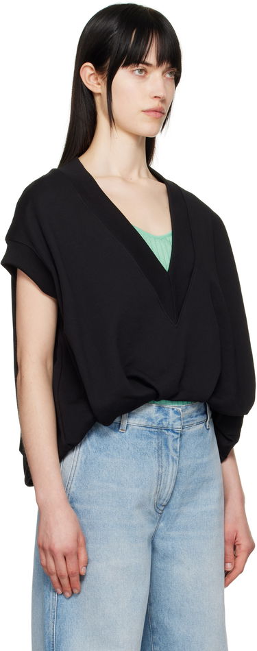 Pleteni pulover Dries Van Noten Dries Van Noten V-Neck Vest Črna | 251-011113-1610, 1