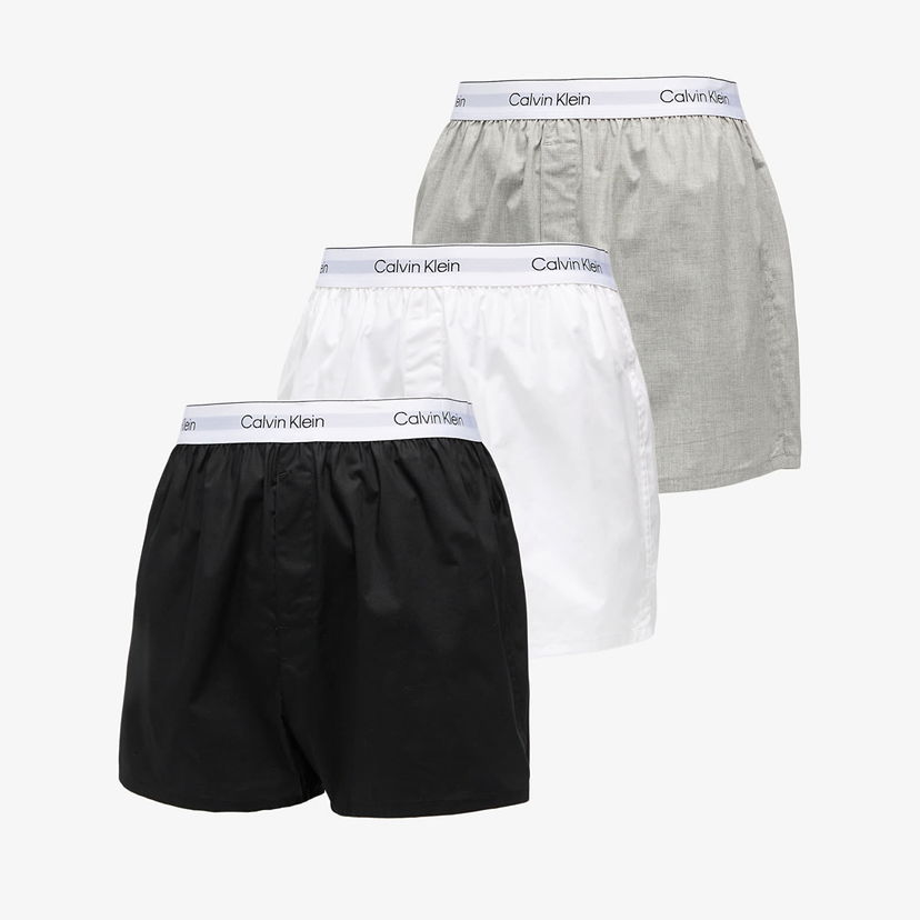 Boksarice CALVIN KLEIN Calvin Klein Slim Boxer Shorts, 3-Pack Večbarvna | LV00NB4267 MP1