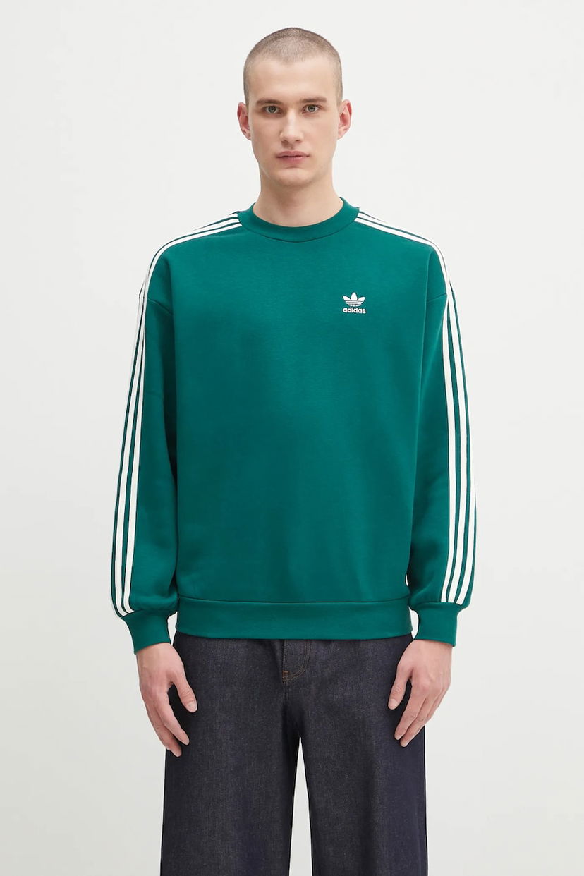 Pulover adidas Originals adidas Originals Oversize Crew Sweatshirt Zelena | KA0467