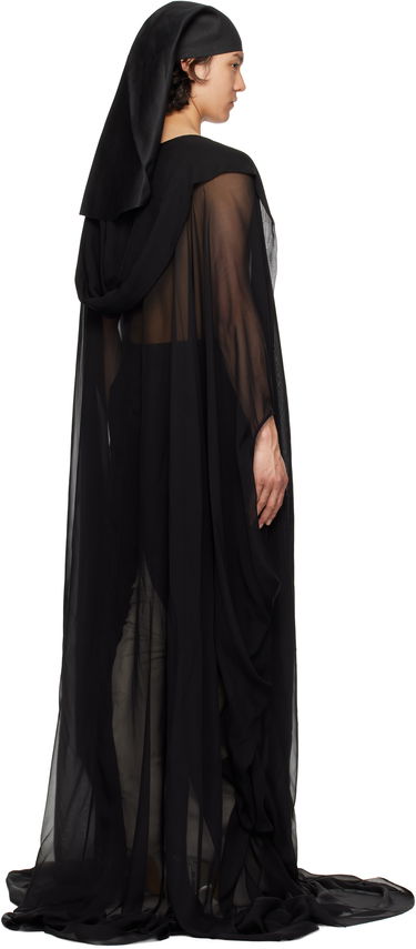 Plašči Rick Owens Rick Owens Hollywood Allahnah Long Coat Črna | RR01E5903 S, 2