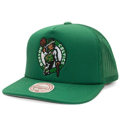 Kapa Mitchell & Ness Boston Celtics Evergreen Trucker Hat Zelena | HT8032-BCEGREN, 0