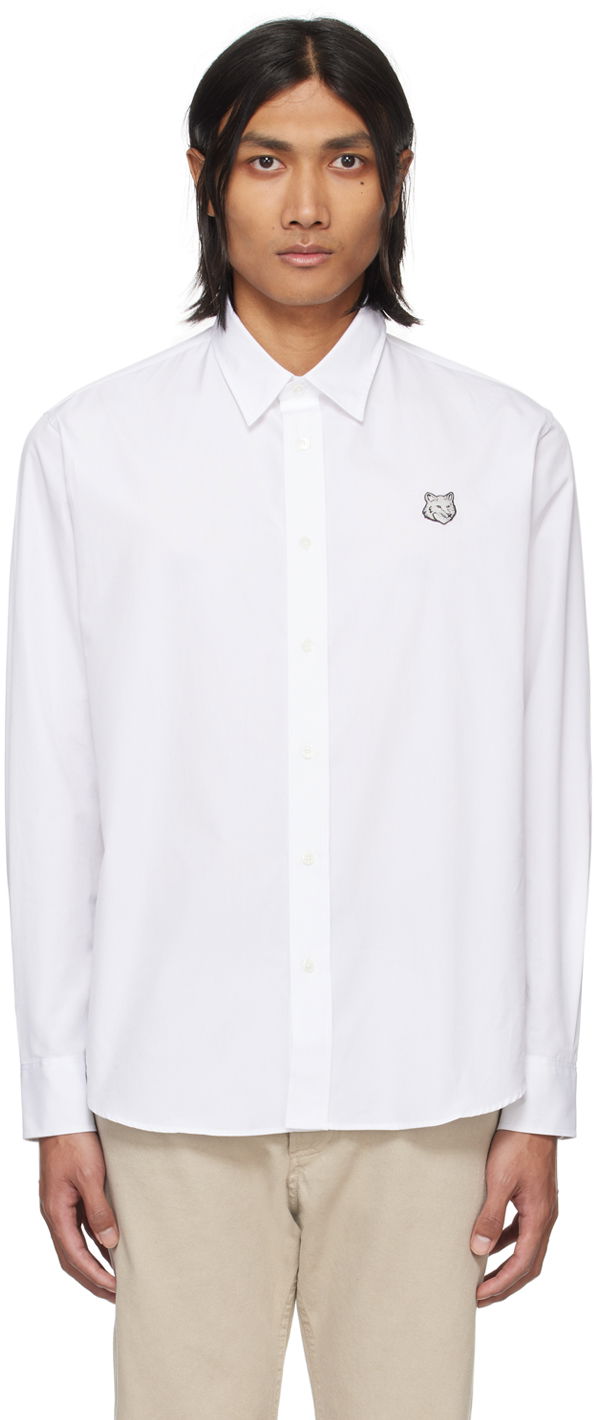 Srajce MAISON KITSUNÉ Bold Fox Head Shirt Bela | MM00412WC0026P100