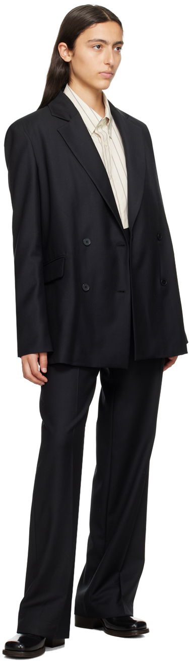 Jakna Loulou de Saison Loulou de Saison Donau Double-Breasted Blazer Črna | NEW DONAU, 3