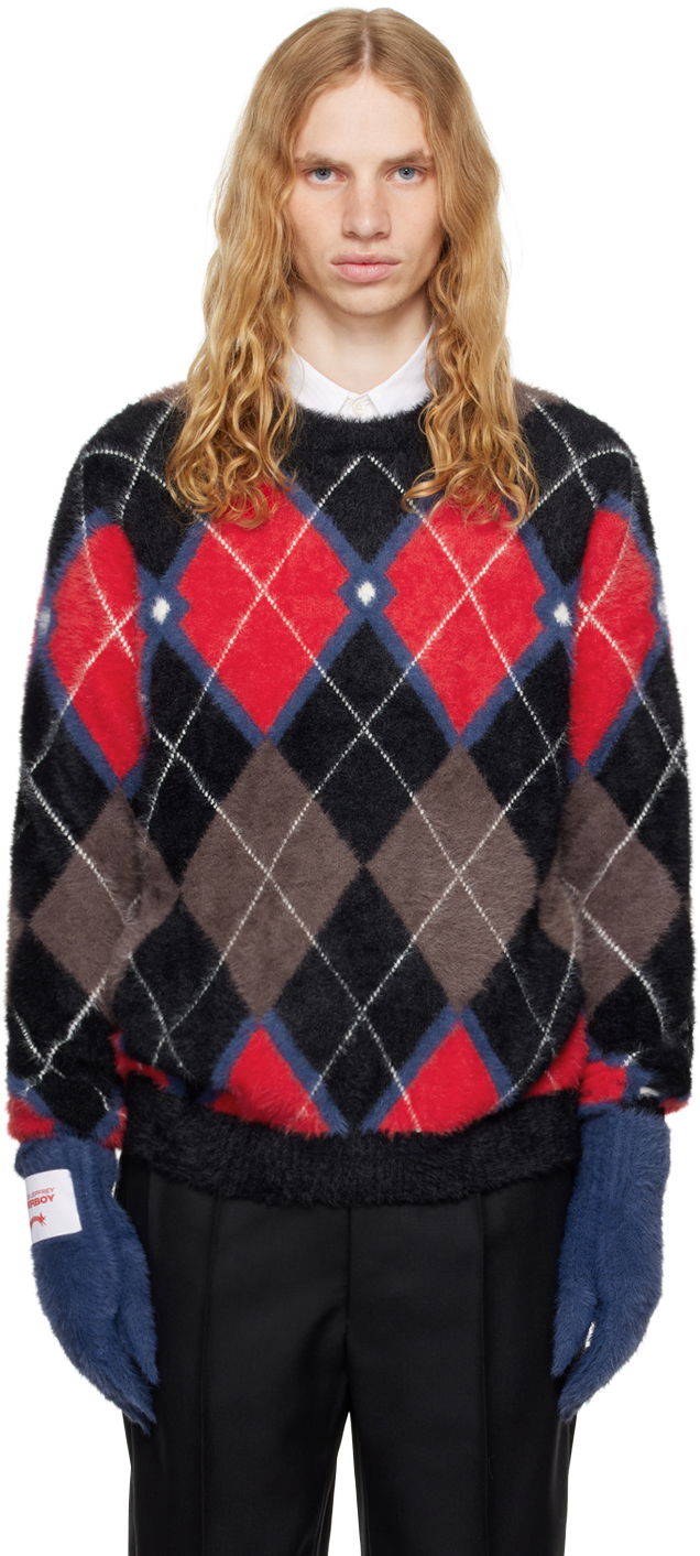 Pleteni pulover Charles Jeffrey Loverboy Fluffy Gloves Sweater Večbarvna | 42090301, 0